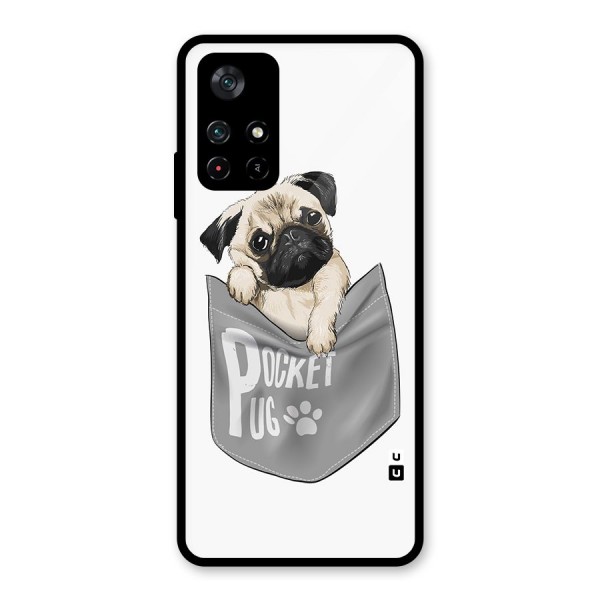 Pocket Pug Glass Back Case for Poco M4 Pro 5G