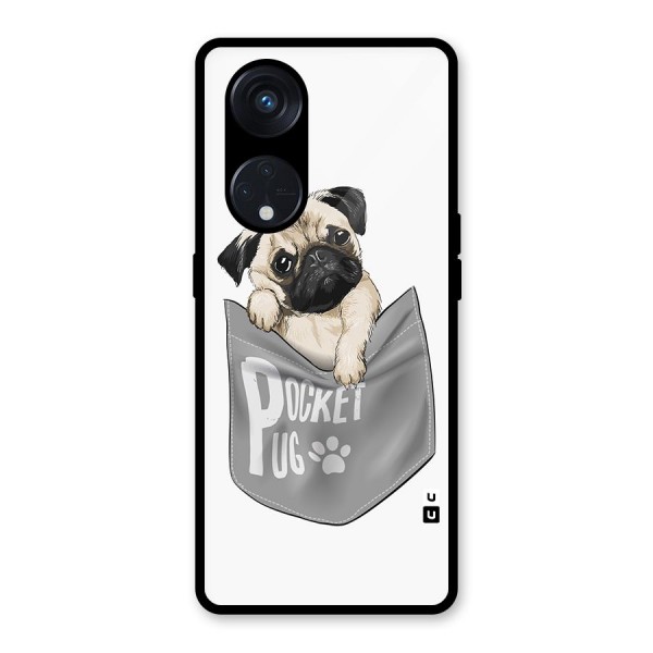 Pocket Pug Glass Back Case for Reno8 T 5G