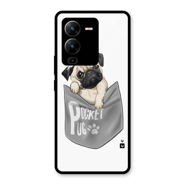 Pocket Pug Glass Back Case for Vivo V25 Pro