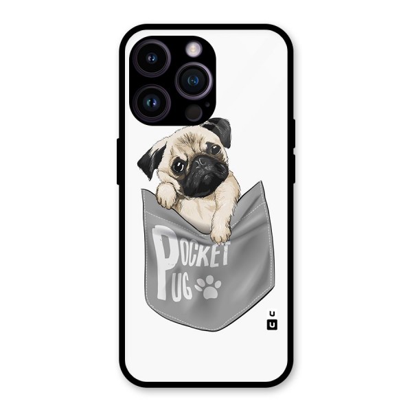 Pocket Pug Glass Back Case for iPhone 14 Pro Max