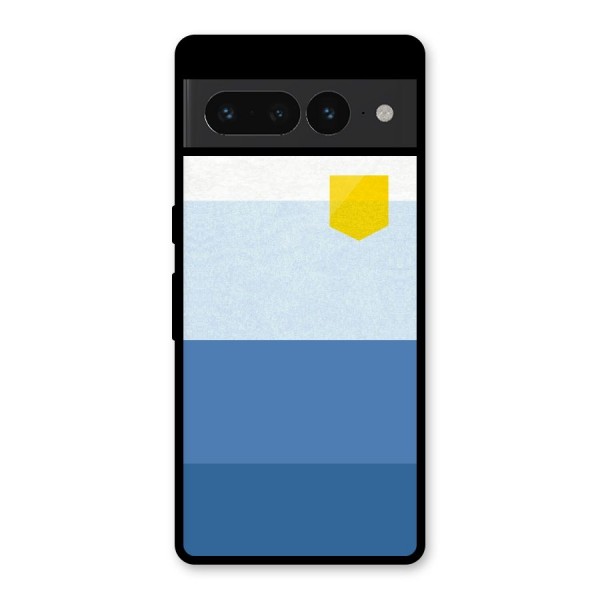 Pocket Stripes. Glass Back Case for Google Pixel 7 Pro