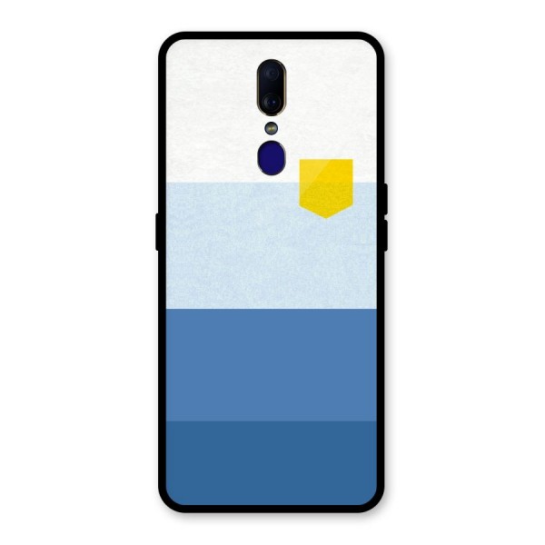 Pocket Stripes. Glass Back Case for Oppo F11