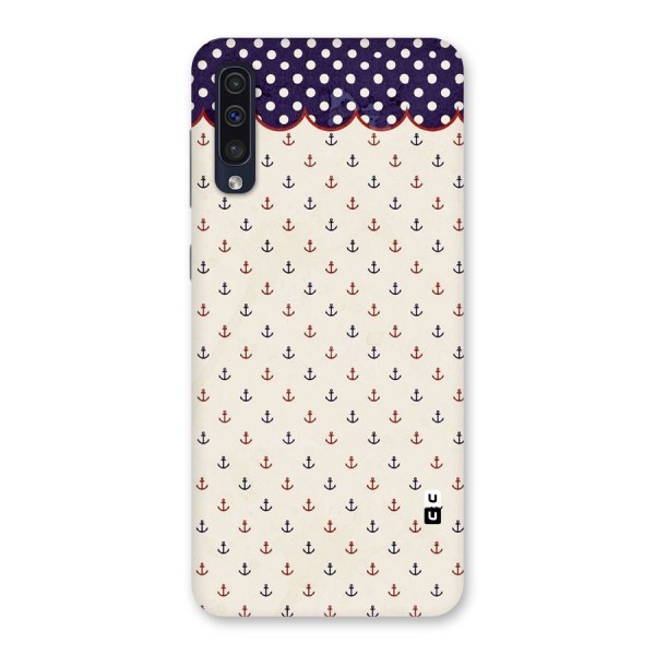 Polka Anchor Back Case for Galaxy A50