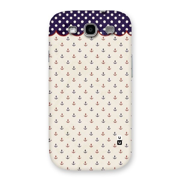 Polka Anchor Back Case for Galaxy S3 Neo