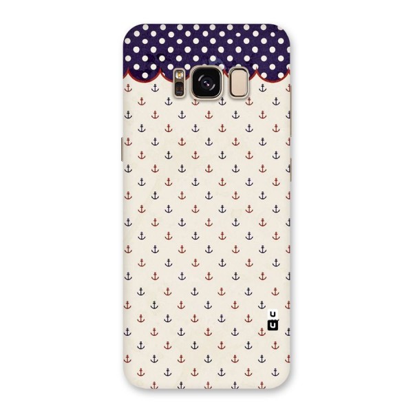 Polka Anchor Back Case for Galaxy S8