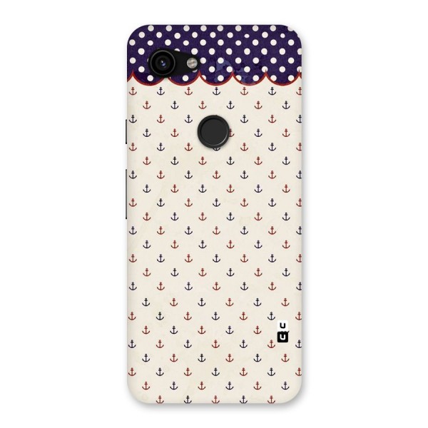 Polka Anchor Back Case for Google Pixel 3a