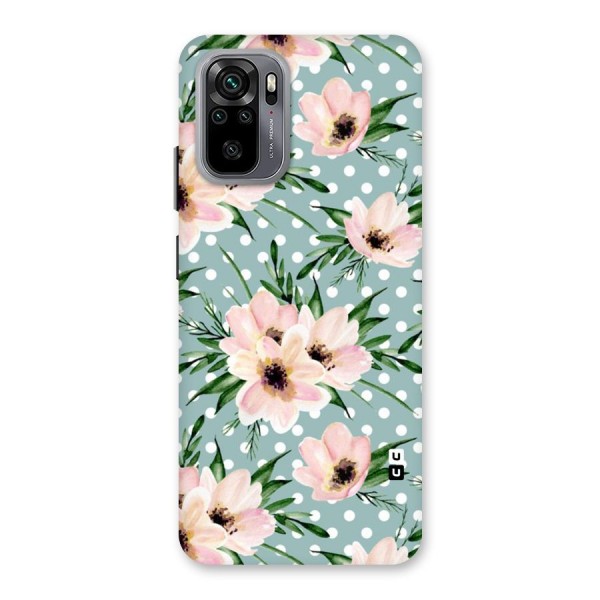 Polka Art Floral Back Case for Redmi Note 10