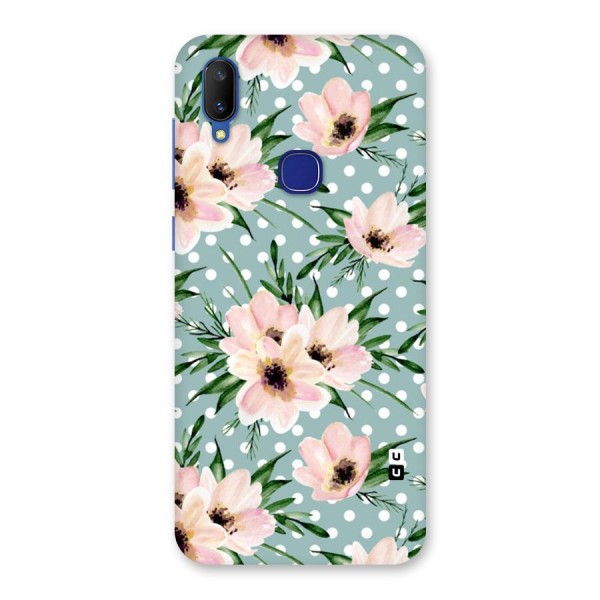 Polka Art Floral Back Case for Vivo V11