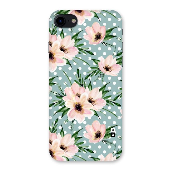 Polka Art Floral Back Case for iPhone SE 2020