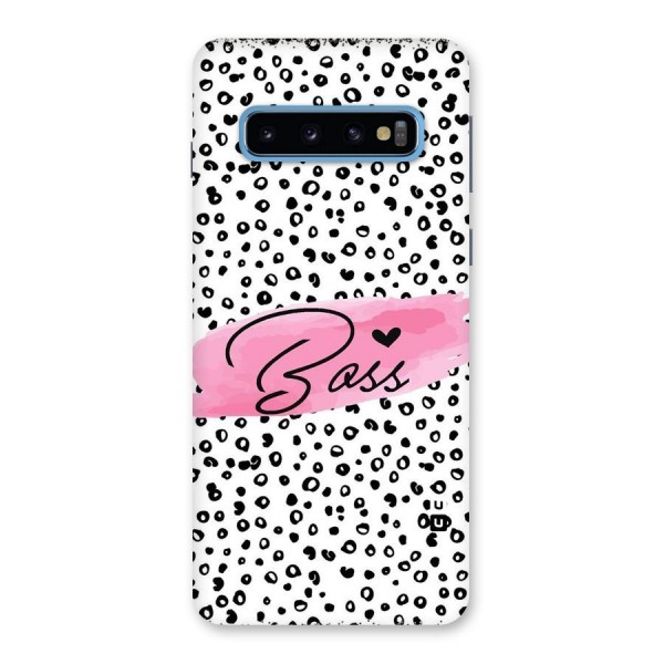 Polka Boss Back Case for Galaxy S10