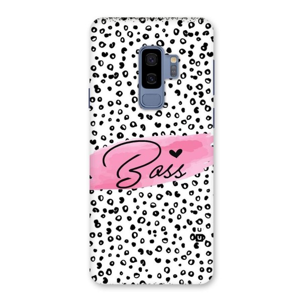 Polka Boss Back Case for Galaxy S9 Plus