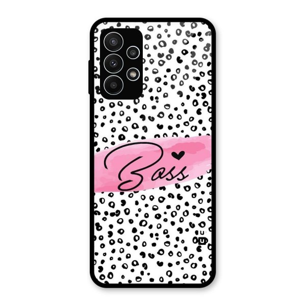 Polka Boss Glass Back Case for Galaxy A23