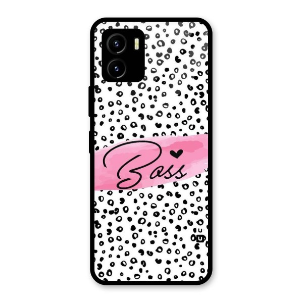 Polka Boss Glass Back Case for Vivo Y15s