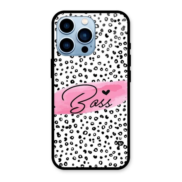 Polka Boss Glass Back Case for iPhone 13 Pro