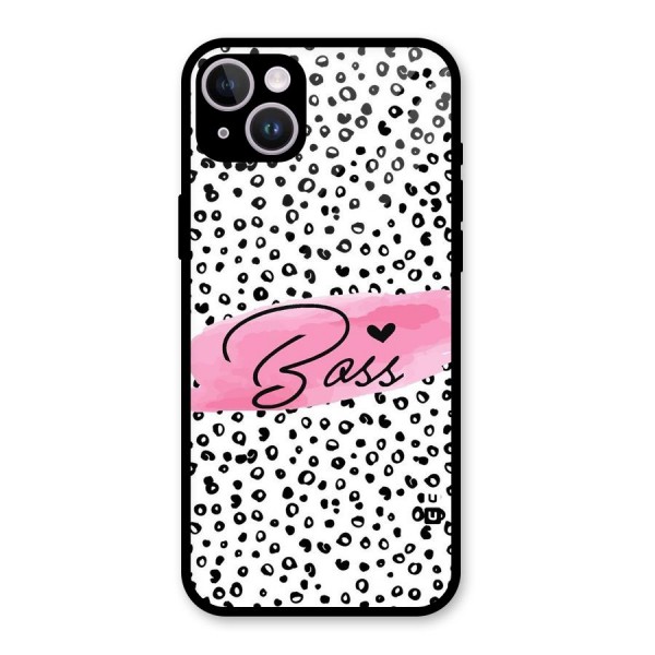 Polka Boss Glass Back Case for iPhone 14 Plus