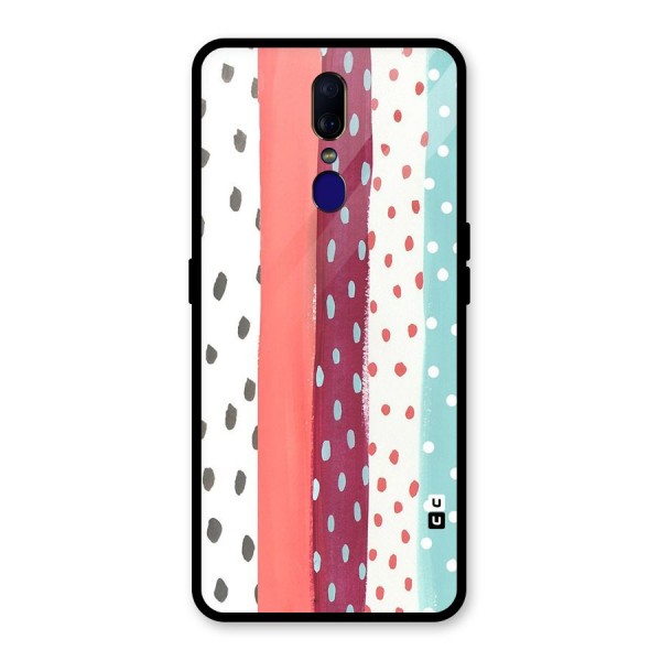 Polka Brush Art Glass Back Case for Oppo F11