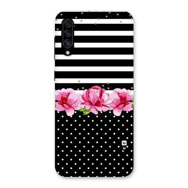 Polka Floral Stripes Back Case for Galaxy A30s