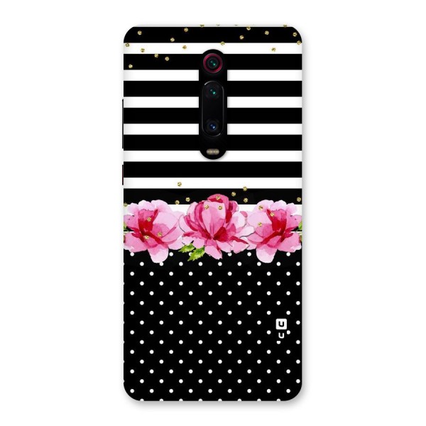 Polka Floral Stripes Back Case for Redmi K20 Pro