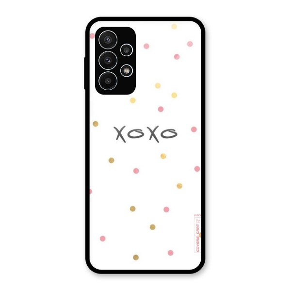 Polka Hugs Glass Back Case for Galaxy A23