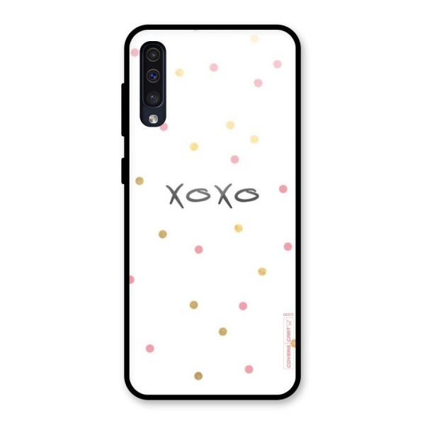 Polka Hugs Glass Back Case for Galaxy A50s