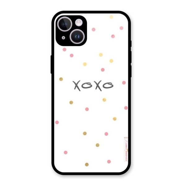 Polka Hugs Glass Back Case for iPhone 14 Plus