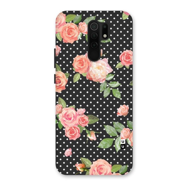 Polka Peach Back Case for Redmi 9 Prime