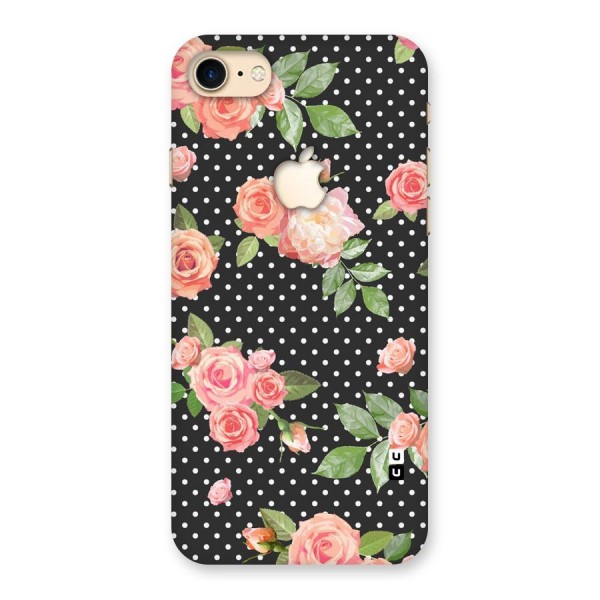 Polka Peach Back Case for iPhone 7 Apple Cut