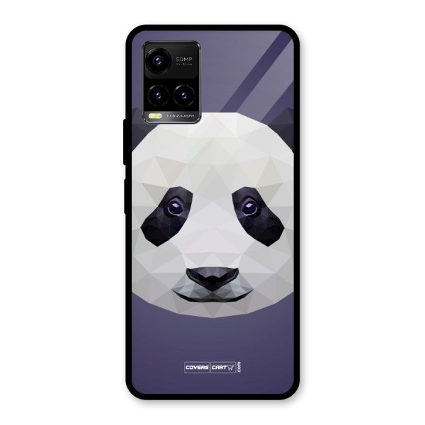 Polygon Panda Glass Back Case for Vivo Y21 2021