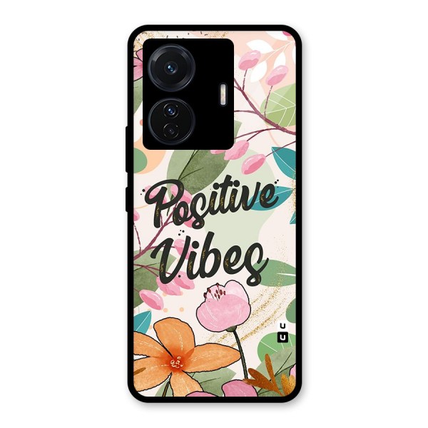 Positive Vibes Glass Back Case for Vivo T1 Pro