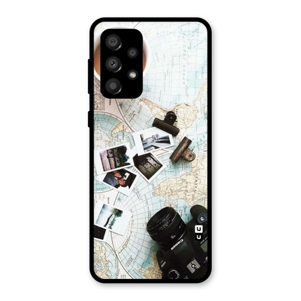 Post Stamps Travel Glass Back Case for Galaxy A32