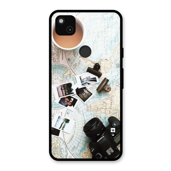 Post Stamps Travel Glass Back Case for Google Pixel 4a