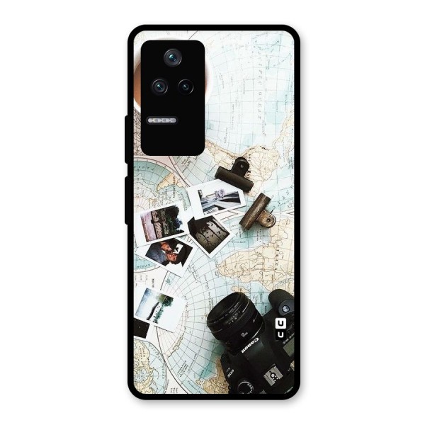 Post Stamps Travel Glass Back Case for Poco F4 5G