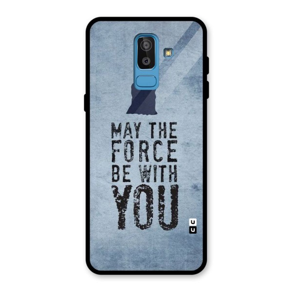 Power With You Glass Back Case for Galaxy J8