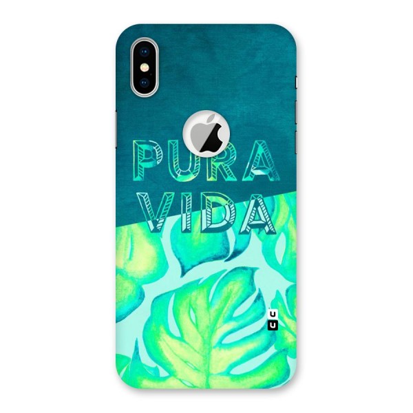 Pre Vida Back Case for iPhone XS Logo Cut