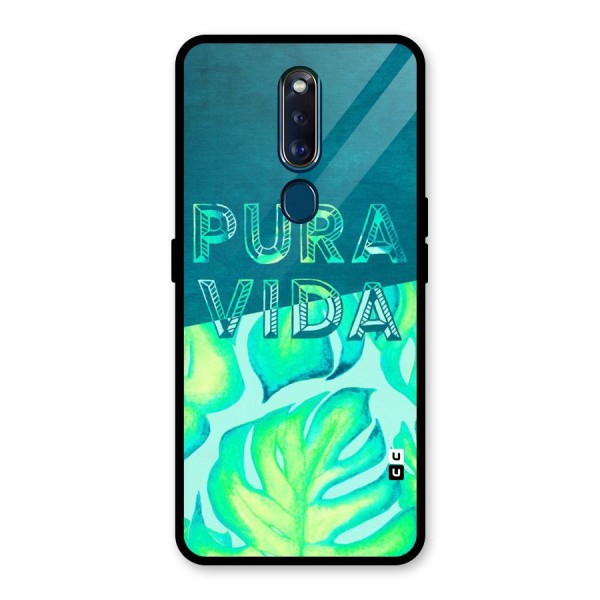 Pre Vida Glass Back Case for Oppo F11 Pro