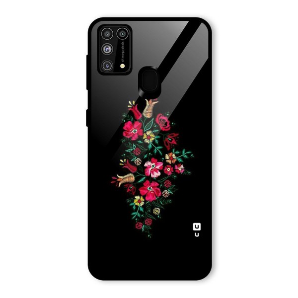 Pretty Allure Flower Glass Back Case for Galaxy M31