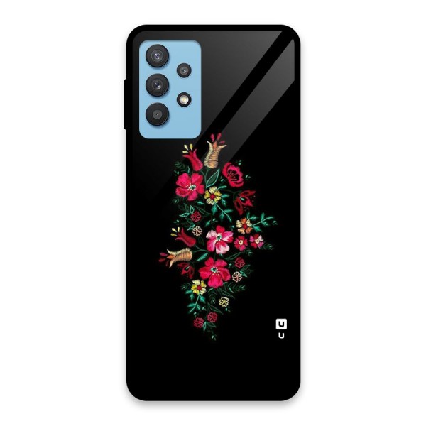 Pretty Allure Flower Glass Back Case for Galaxy M32 5G