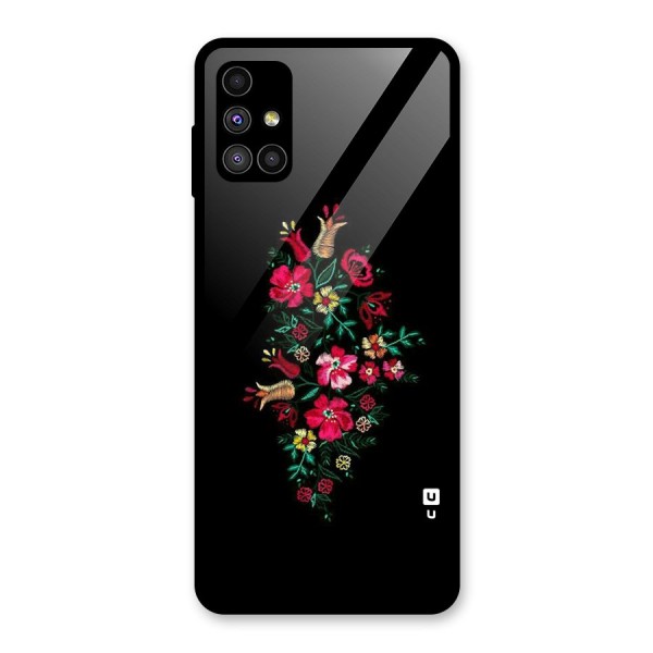 Pretty Allure Flower Glass Back Case for Galaxy M51