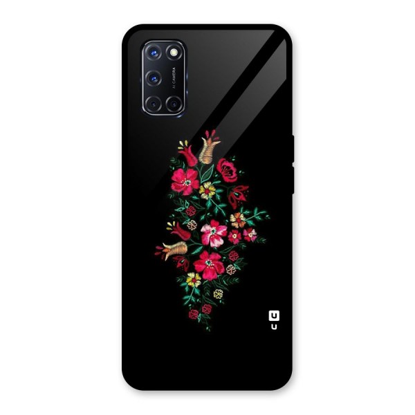 Pretty Allure Flower Glass Back Case for Oppo A52