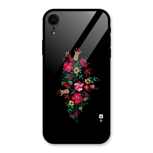 Pretty Allure Flower Glass Back Case for XR