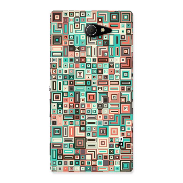 Pretty Boxes Design Back Case for Sony Xperia M2