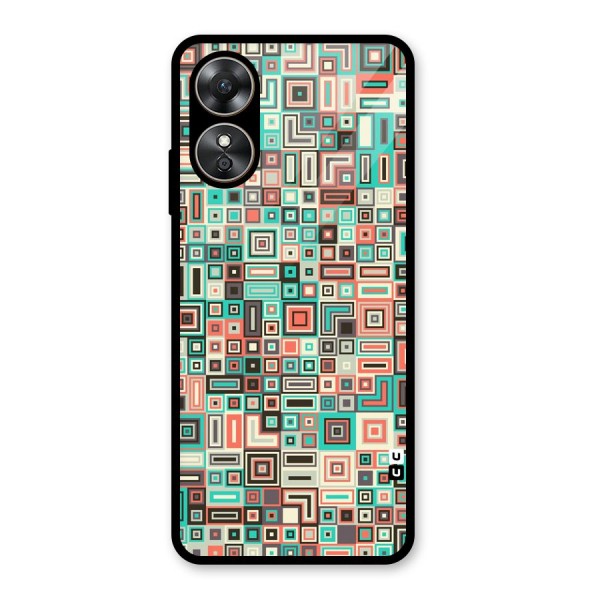 Pretty Boxes Design Glass Back Case for Oppo A17