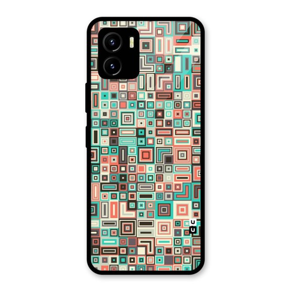 Pretty Boxes Design Glass Back Case for Vivo Y15s