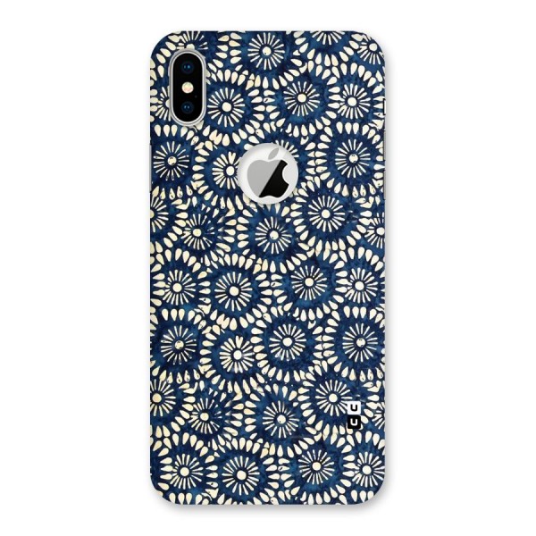 Pretty Circles Back Case for iPhone XS Logo Cut