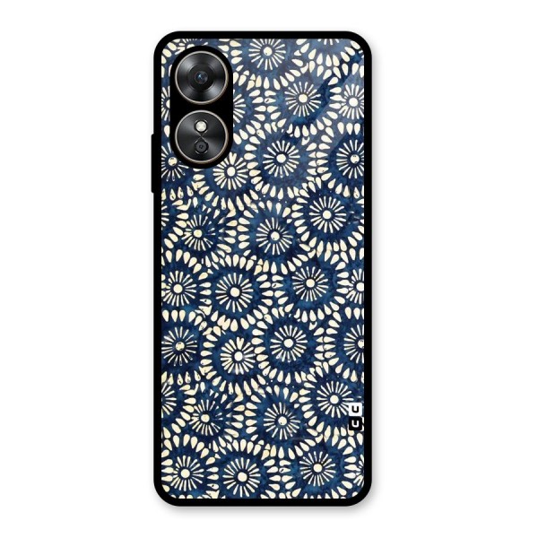 Pretty Circles Glass Back Case for Oppo A17