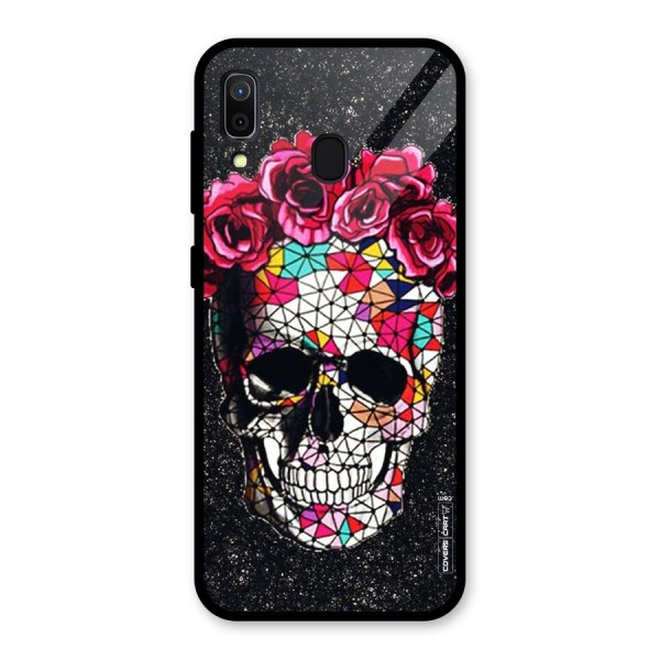 Pretty Dead Face Glass Back Case for Galaxy A30