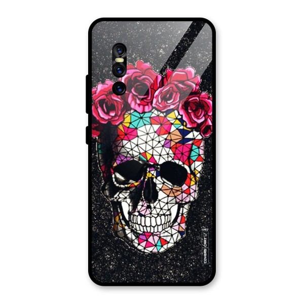 Pretty Dead Face Glass Back Case for Vivo V15 Pro