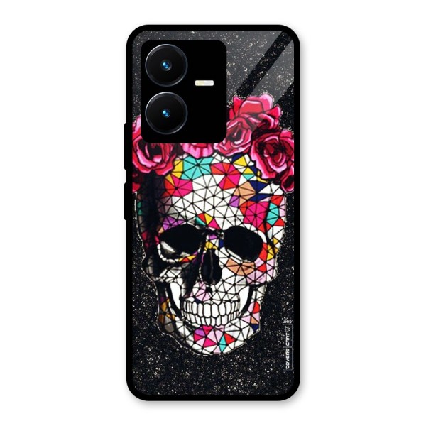 Pretty Dead Face Glass Back Case for Vivo Y22