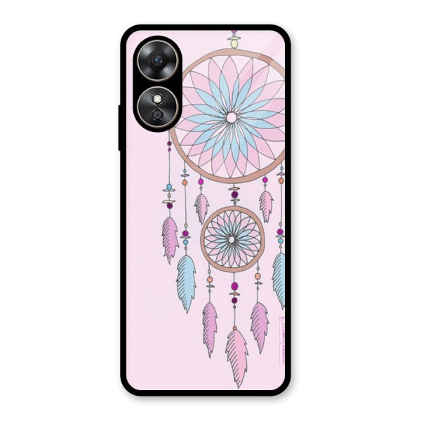 Pretty Dream Catcher Glass Back Case for Oppo A17