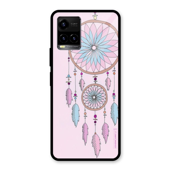 Pretty Dream Catcher Glass Back Case for Vivo Y21 2021